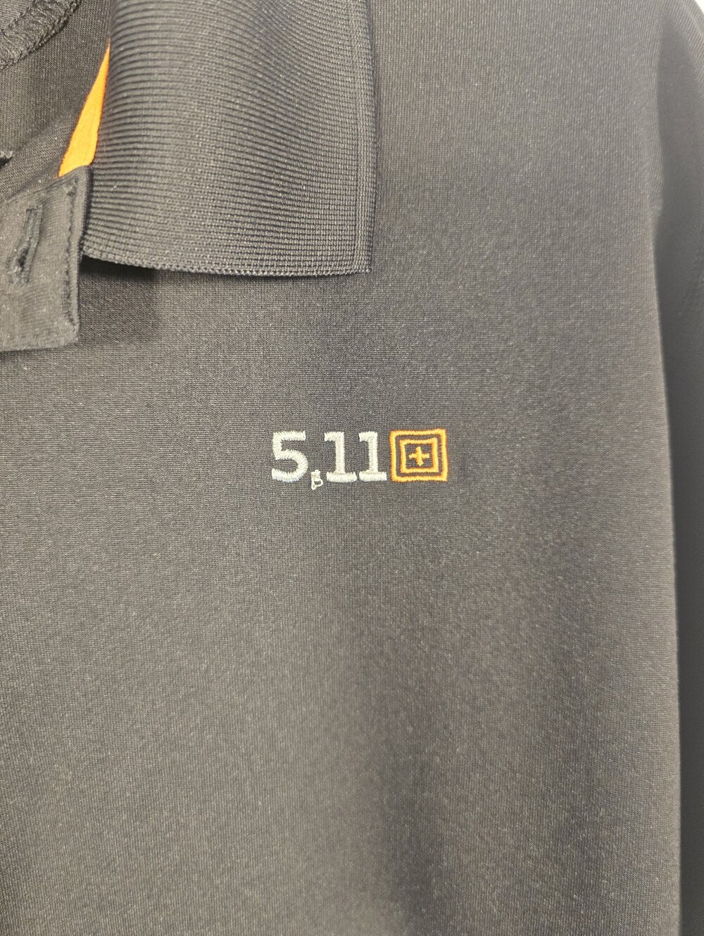 5.11 Lot Of 2 Black S Sleeve 1/4 Button Performance Tactical Polo Shorts. Large - Picture 10 of 16